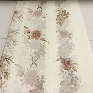 Papel Seda Estampado Celebration Branco/Rosa - Pacote c/50 fls